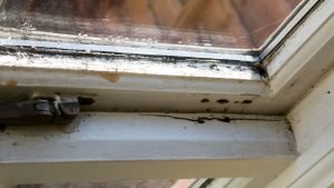 Damaged or hard to open window