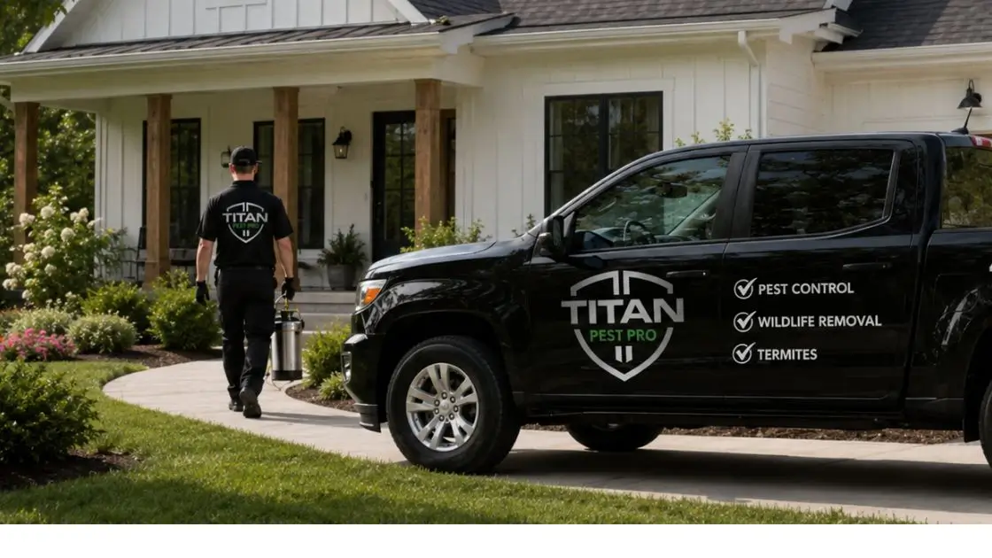 Titan Pest Pro technician providing pest control service.