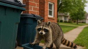 Raccoon during the day
