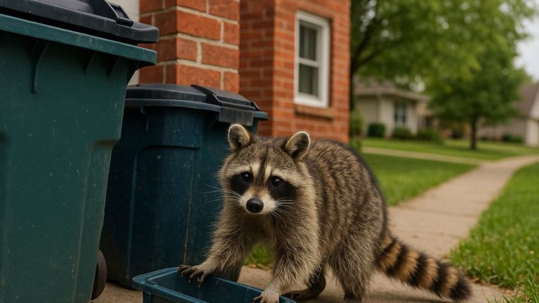 Raccoon during the day