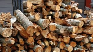 Wood Piles Near Walls