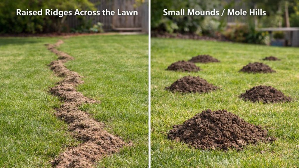 Two Most Common Signs of Moles in Your Yard